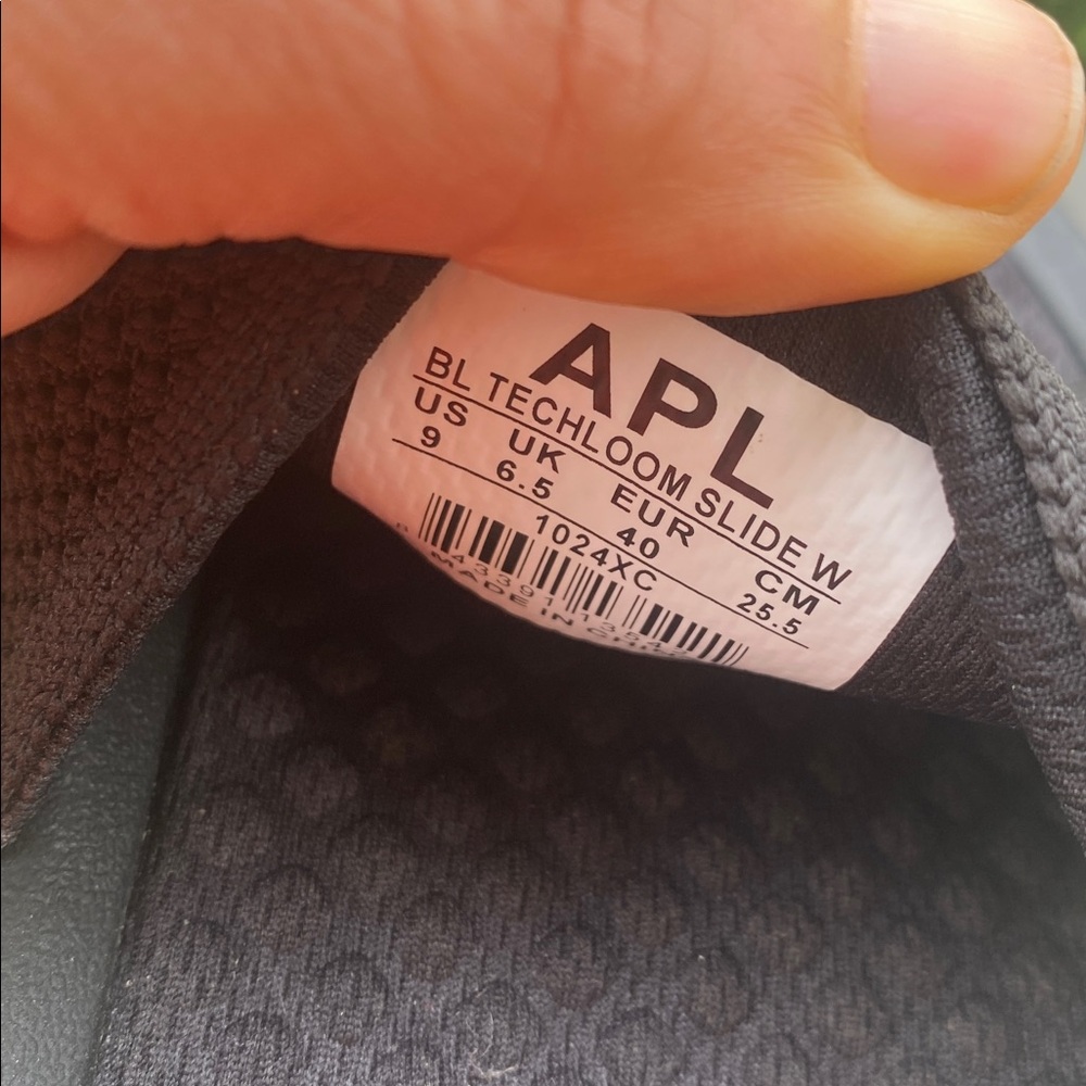 APL Athletic Propulsion Labs Big Logo Techloom Green Sandals Slides Size 9 - Picture 5 of 8
